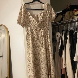 Long floral Dress with slit